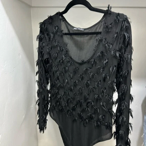 Zara feather body suit! - Picture 3 of 3